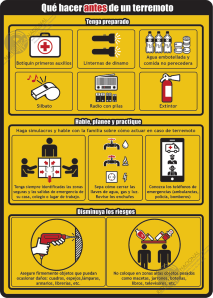 Qué hacer antes de un terremoto