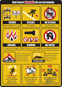 Qué hacer después de un terremoto