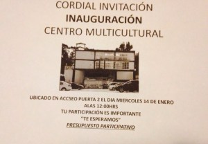 Inauguración del Centro Multicultural en Puerta 2
